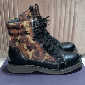 Prada combat boots